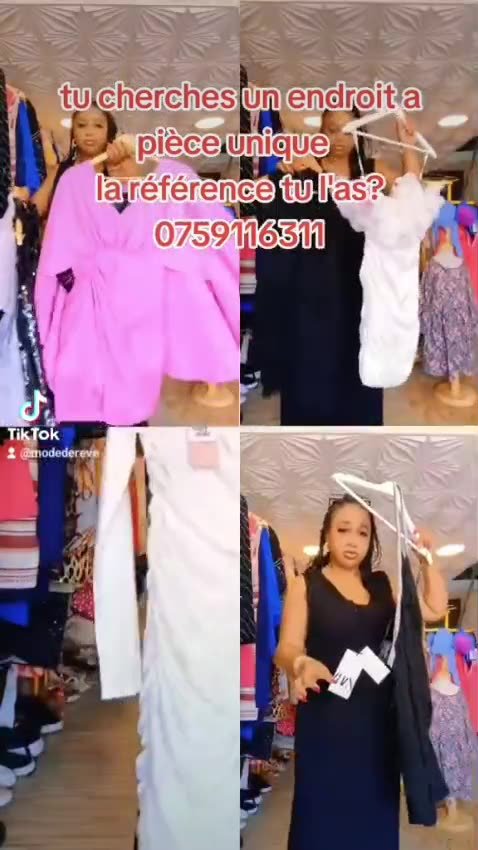 Mode présente des pièces en boutique