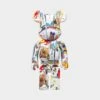 Medicom BE@RBRICK Andy Warhol X Jean-Michel Basquiat 400% -Mode de Rêve sz 642642 a