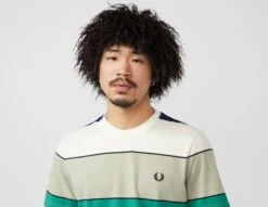 Fred Perry Bold Stripe T-Shirt -Mode de Rêve sz 653656 d