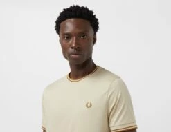 Fred Perry Twin Tipped Ringer Short Sleeve T-Shirt -Mode de Rêve sz 673718 d