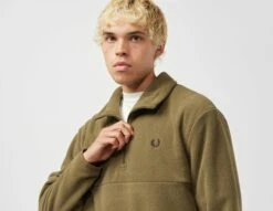 Fred Perry Quarter Zip Fleece -Mode de Rêve sz 673730 b