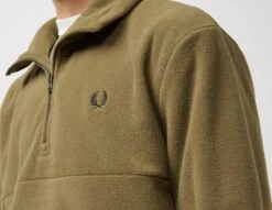 Fred Perry Quarter Zip Fleece -Mode de Rêve sz 673730 e