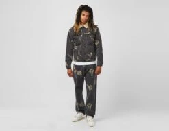 ICECREAM All Over Print Sherpa Denim Jacket -Mode de Rêve sz 676070 c