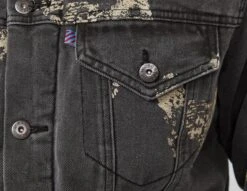 ICECREAM All Over Print Sherpa Denim Jacket -Mode de Rêve sz 676070 e